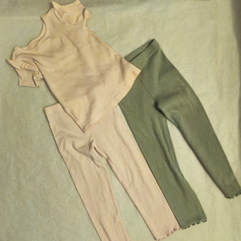 Garanimals Kids Matching Set in Cream and Green